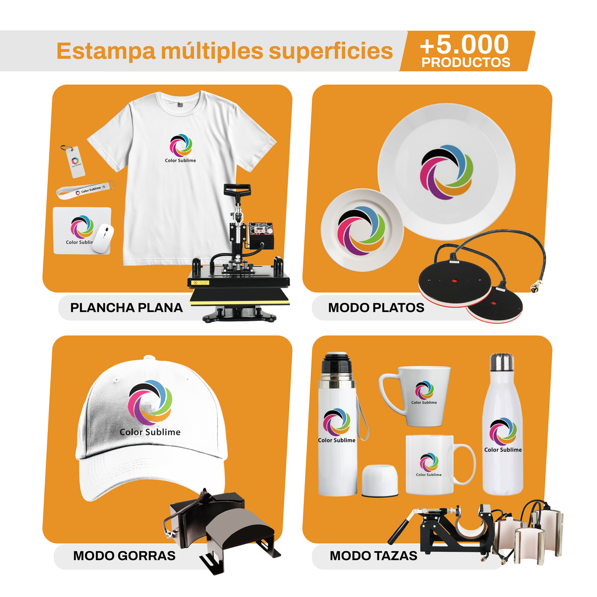Estampadora sublimación 10 en 1  - Color Sublime