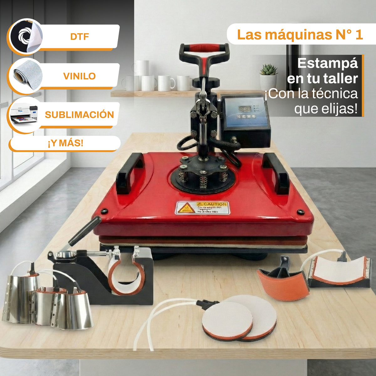 Sublimadora Multifuncion 8 en 1 - Inker Lite