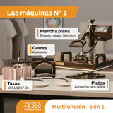 Estampadora 8en1  - Color Sublime + tintas, cinta térmica y tela teflonada