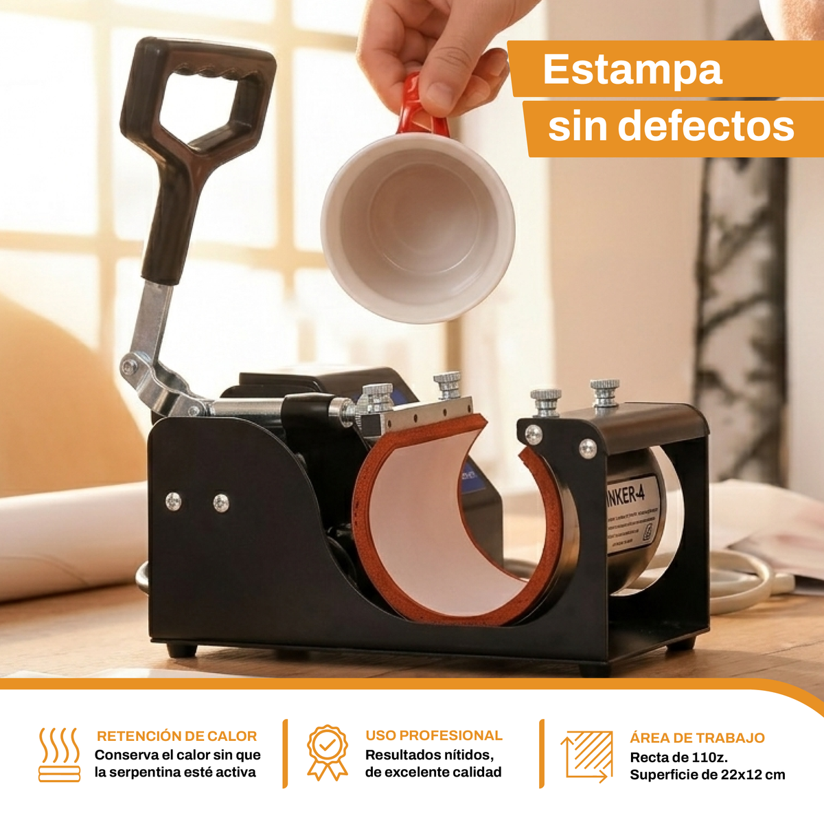 Máquina Estampadora de Tazas 8 en 1 - Inker