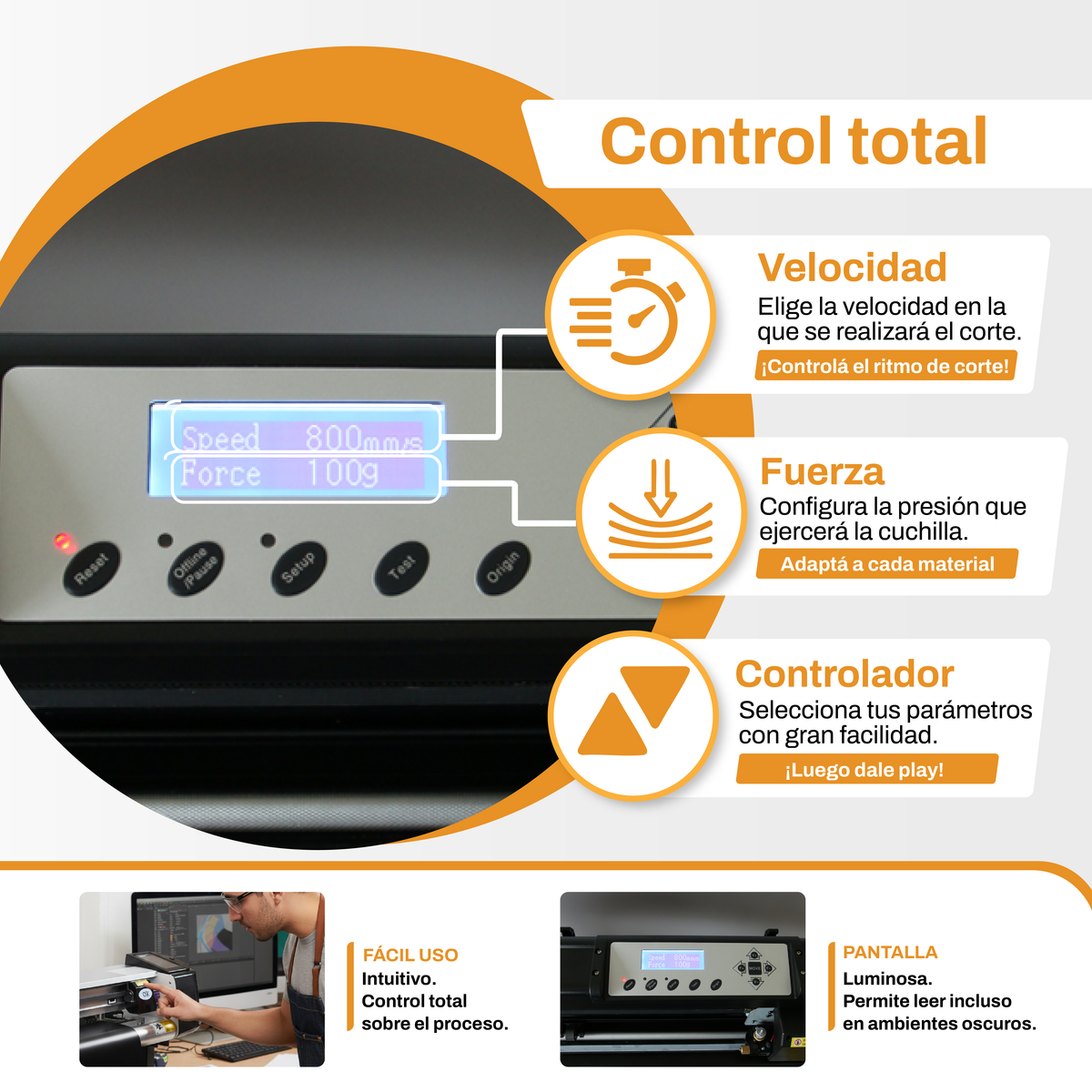 Plotter de Corte Semi Automático 60 Cm
