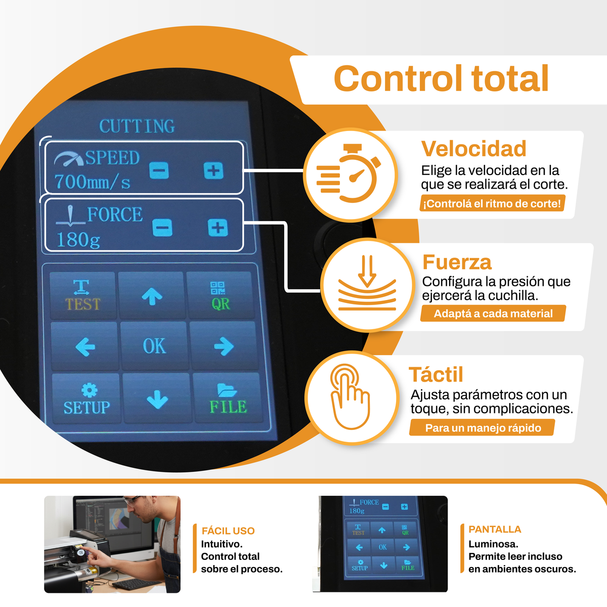 Plotter de Corte 60cm Automático Touch screen