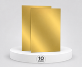 Pack de 10 Placas de Aluminio Sublimables - Doradas 40x60cm