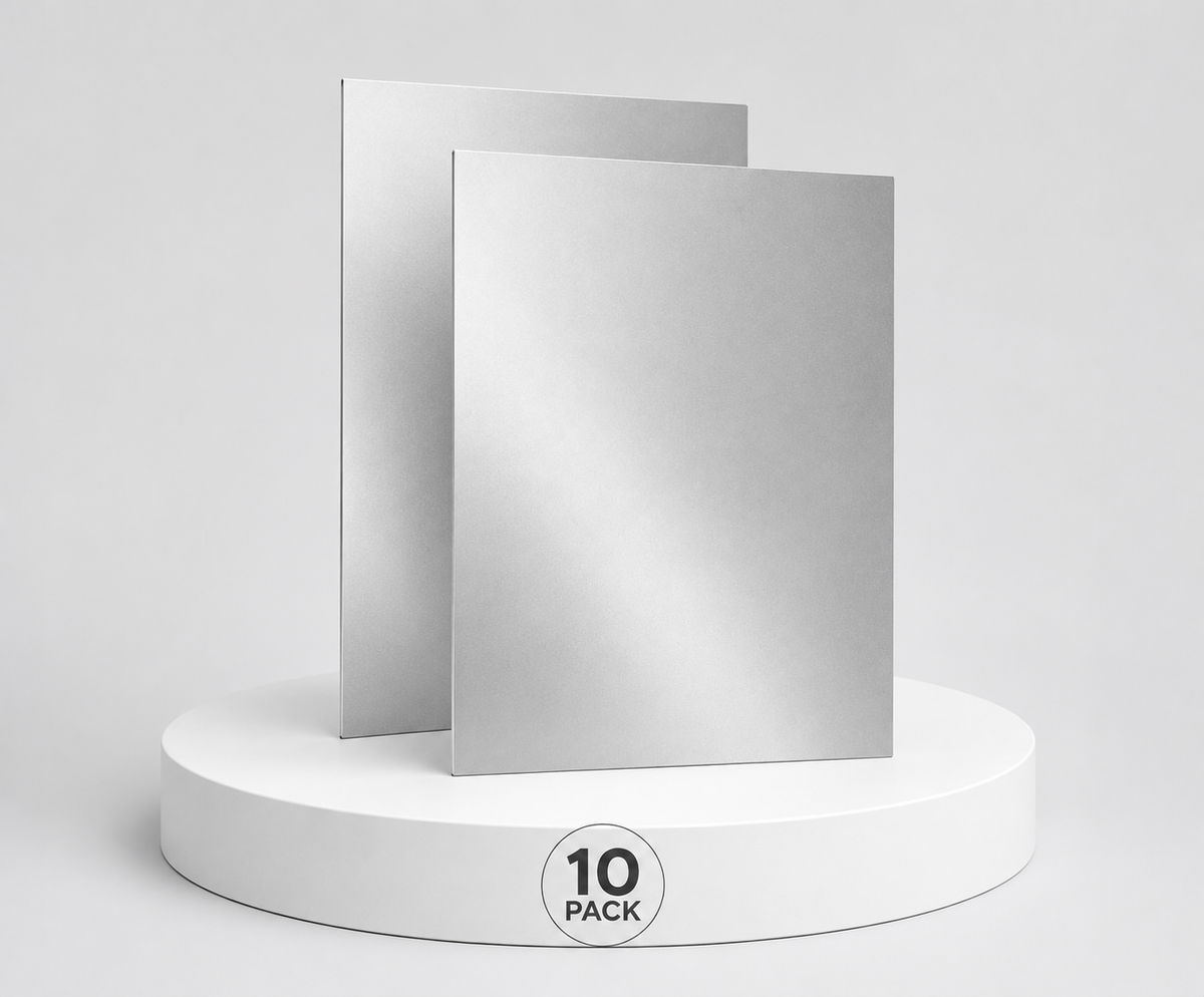 Pack de 10 Placas de Aluminio Sublimables - Plateada 40x60