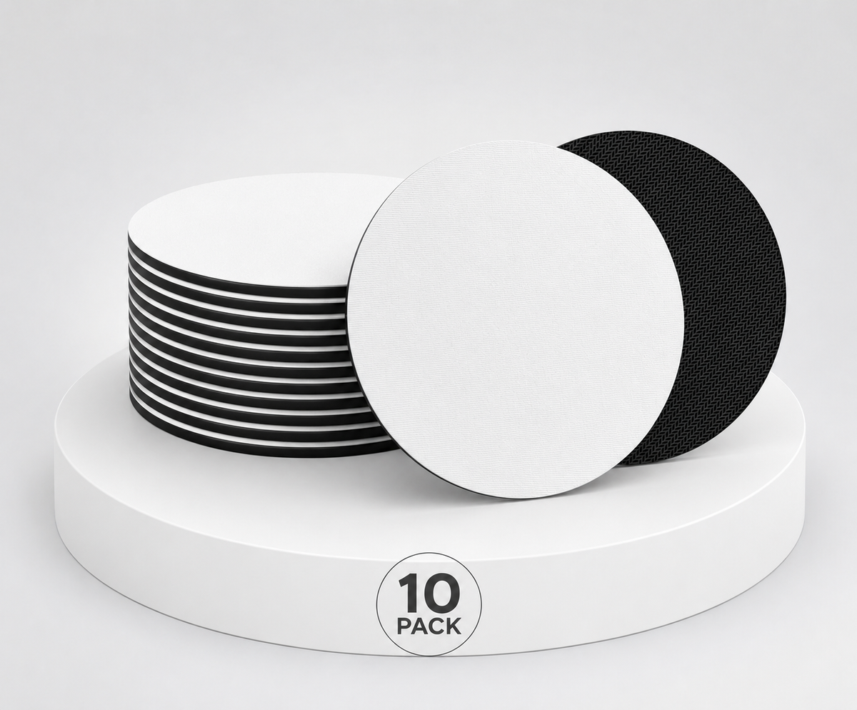 1 pack de 10 Mousepad Ciculares 20cm diametro x 3mm