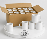 Tazones Rectos Blancos 11oz Pack x36 unidades