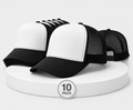Gorras Negras Sublimables Pack x10 unidades