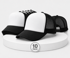 Gorras Negras Sublimables Pack x10 unidades