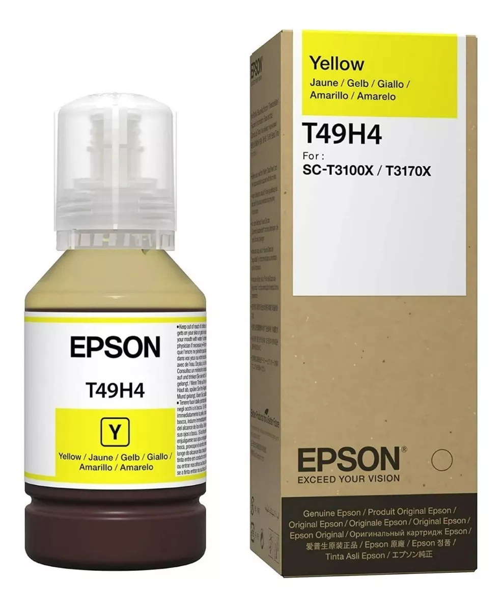 Tinta Epson Original AMARILLO para Epson F170/F570/F571 de 140ml