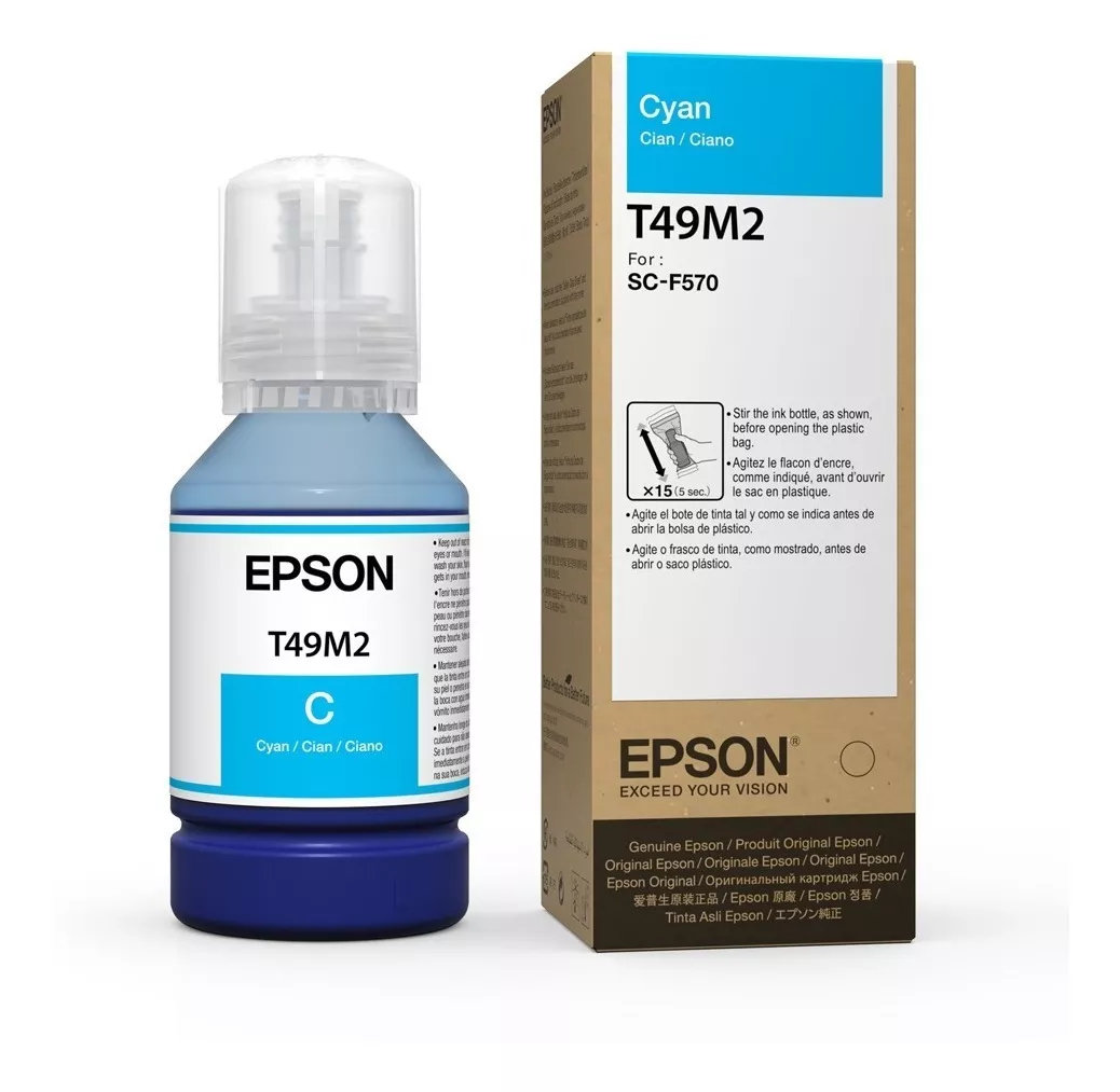 Tinta Epson Original CYAN para Epson F170/F570/F571 de 140ml