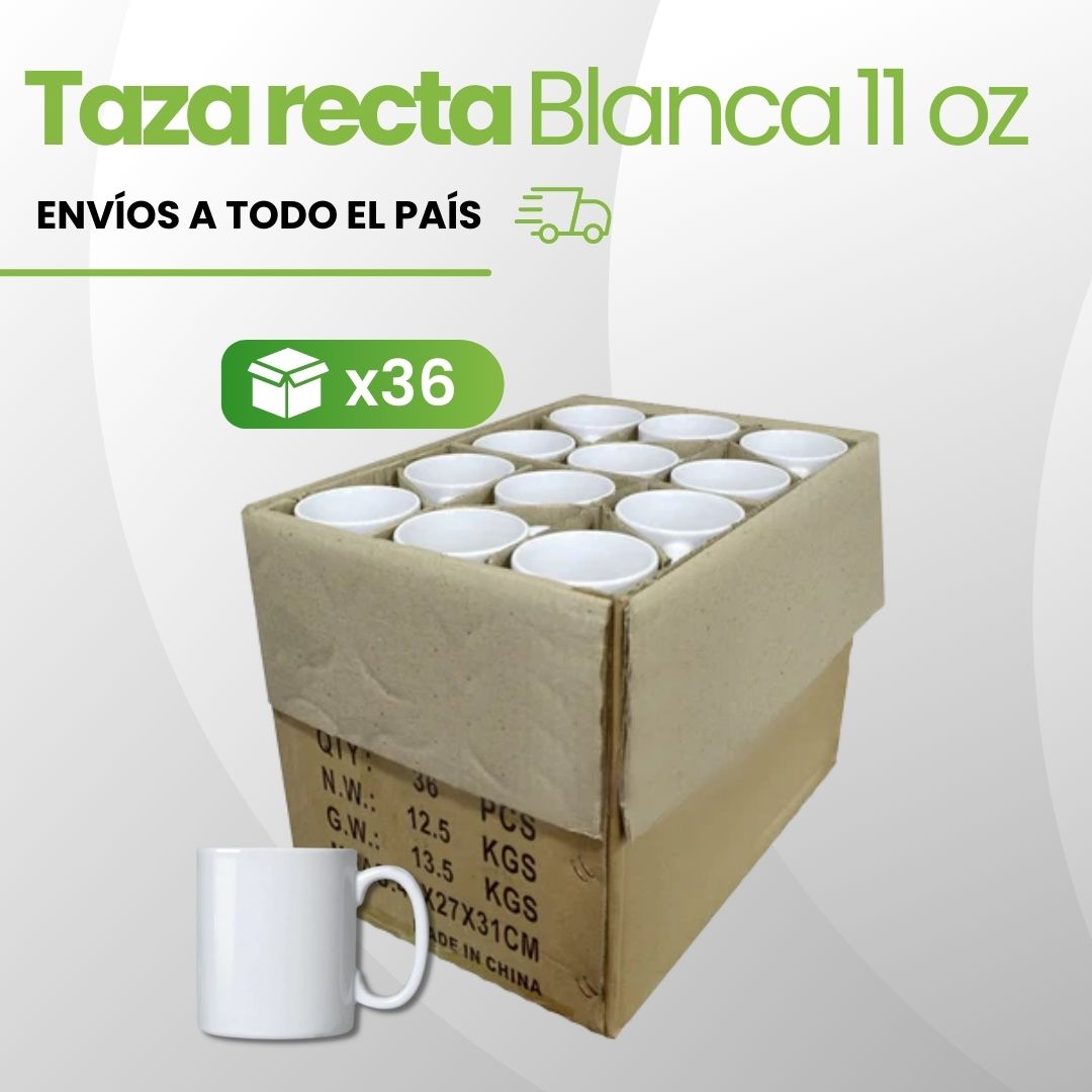 Tazones Blancos 11oz para Sublimar 36 unidades - Sublimachile - Santiago  Chile